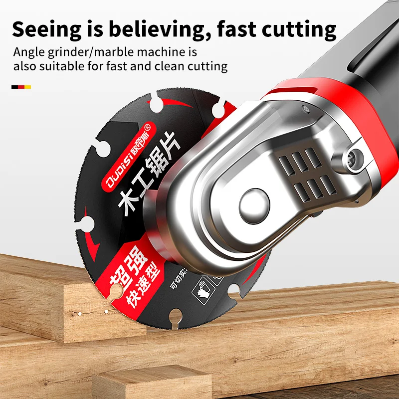 4" Woodworking Circular Saw Blade Tungsten Carbide Cutting Wheel Multipurpose Disc for Wood Iron Metal Angle Grinder Accessories
4" Woodworking Circular Saw Blade Tungsten Carbide Cutting Wheel Multipurpose Disc for Wood Iron Metal Angle Grinder Accessories