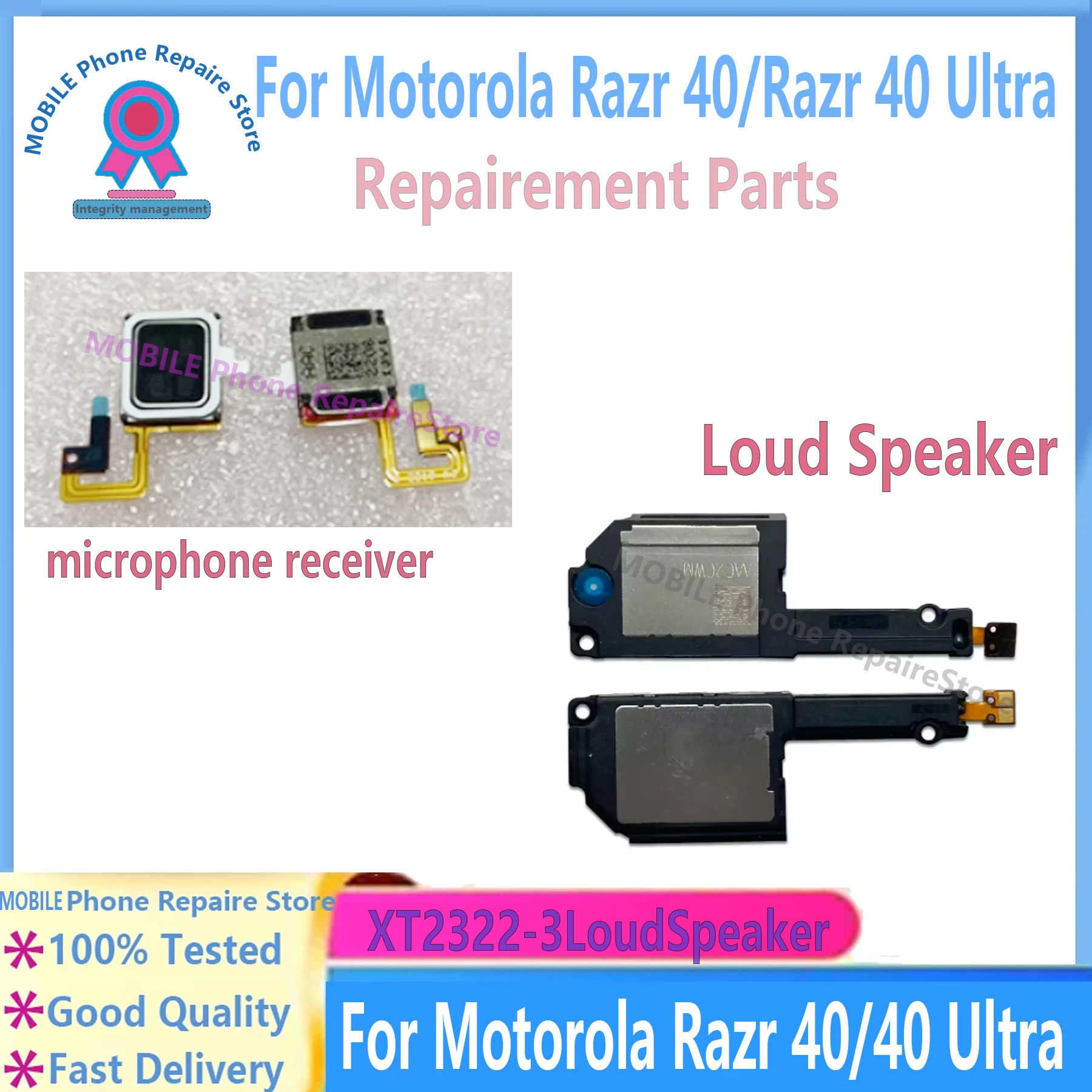 Ремонт для Motorola Razr 40/40Ultra, верхний наушник, кнопка приемника, громкий динамик, зуммер, звонок, громкоговоритель, гибкий кабель
Ремонт для Motorola Razr 40/40Ultra, верхний наушник, кнопка приемника, громкий динамик, зуммер, звонок, громкоговоритель, гибкий кабель
