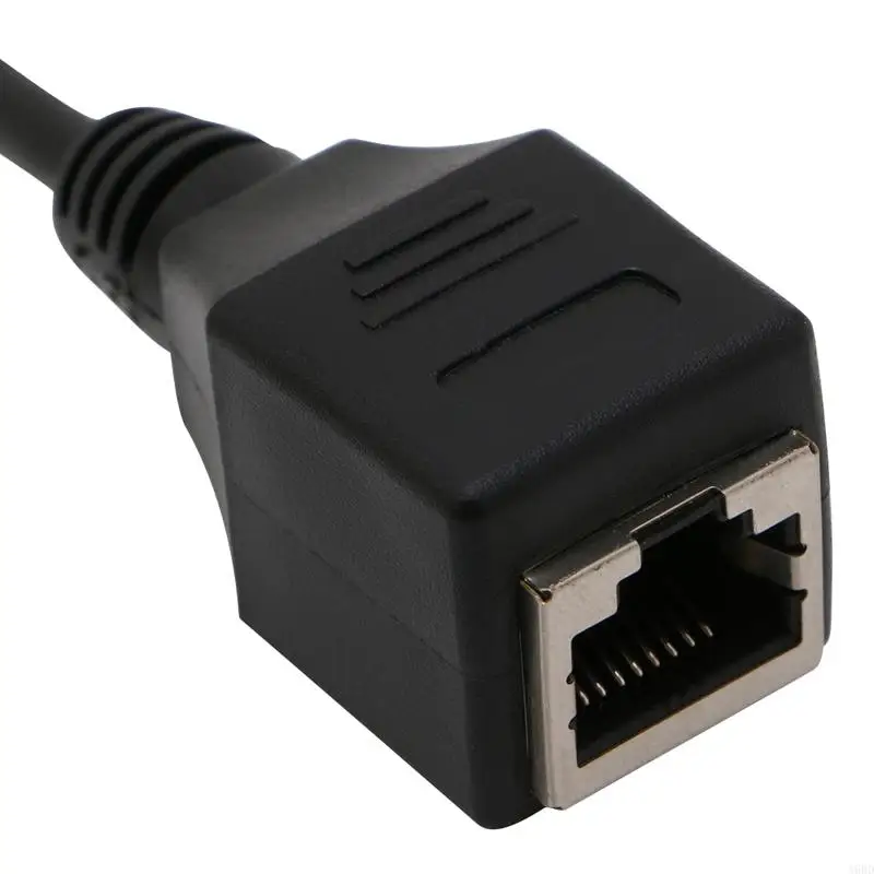 A9BD 12in 3.5mm 1/8" Stereo Male Plug to RJ45 Female Socket Ethernet Adapter Cable
A9BD 12in 3.5mm 1/8" Stereo Male Plug to RJ45 Female Socket Ethernet Adapter Cable