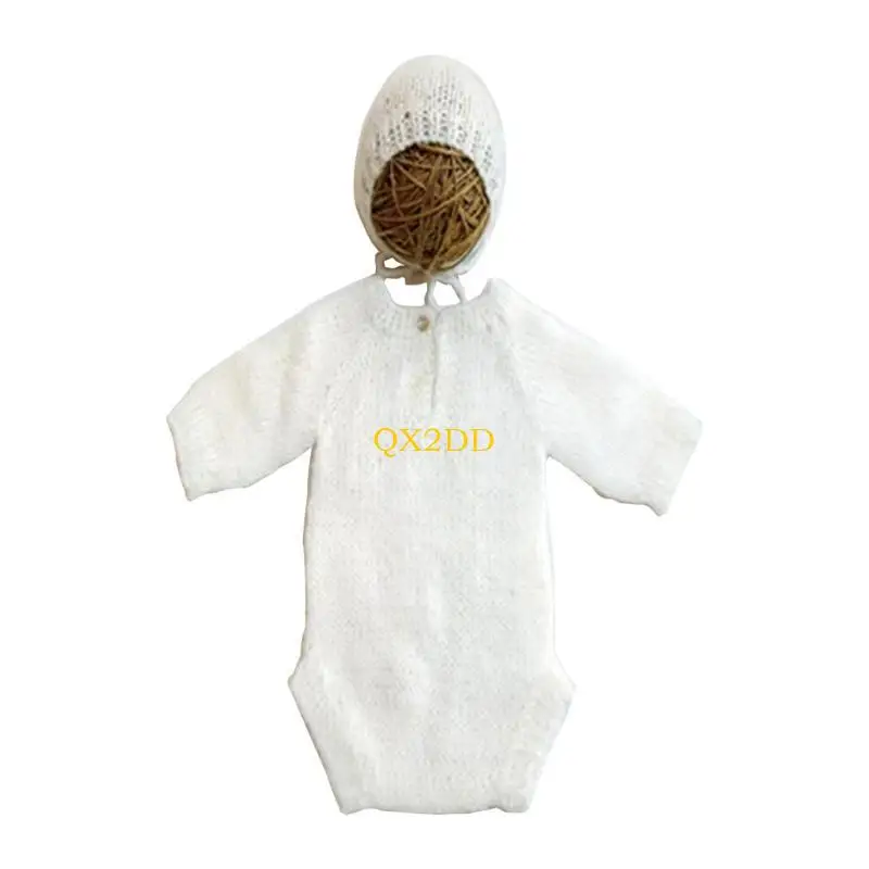 QX2D Lace Romper and Hat Set Lovely Newborn Baby Photography Props Infant Bodysuits
QX2D Lace Romper and Hat Set Lovely Newborn Baby Photography Props Infant Bodysuits