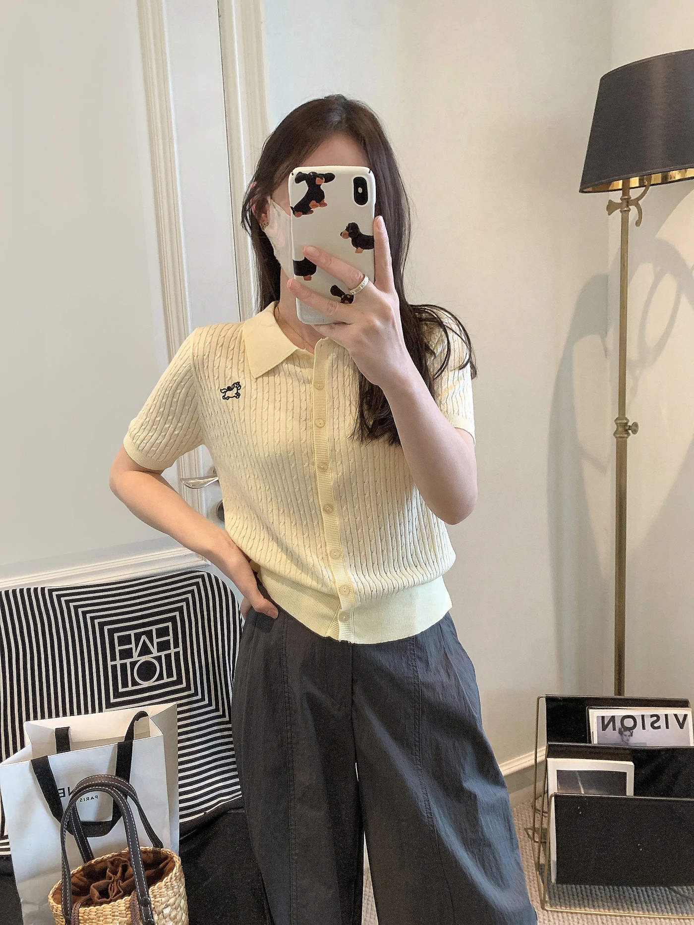 Women's Short Sleeve Knitted Linen Open Cardigan Collar Base Shirt Spring Fashionable Top Korean Style Slim Fit Commute ...
Women's Short Sleeve Knitted Linen Open Cardigan Collar Base Shirt Spring Fashionable Top Korean Style Slim Fit Commute ...