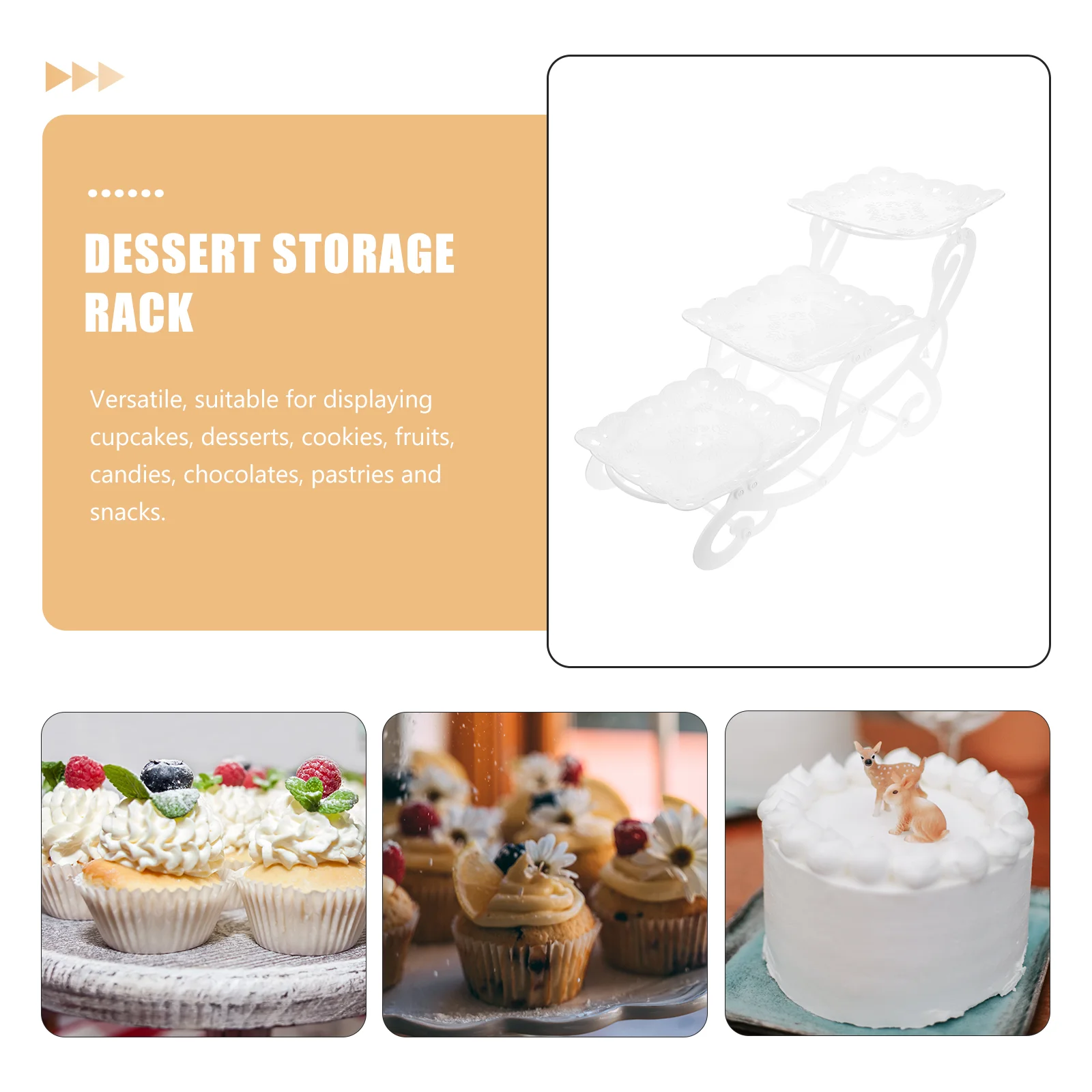 Cake Tray Stand 3 Layers Dessert Table Display Unit Storage Rack Versatile Bracket Fruit Holder Birthday Party Accessory
Cake Tray Stand 3 Layers Dessert Table Display Unit Storage Rack Versatile Bracket Fruit Holder Birthday Party Accessory
