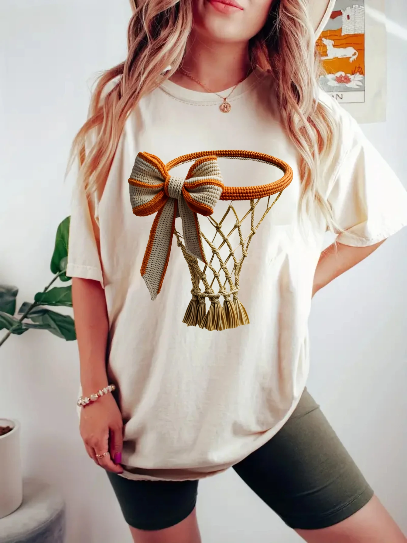 Women's plus size tank top Basketball Hoop With Bow Suitable for sports and daily wear sleeveless casual style top, womens
Women's plus size tank top Basketball Hoop With Bow Suitable for sports and daily wear sleeveless casual style top, womens