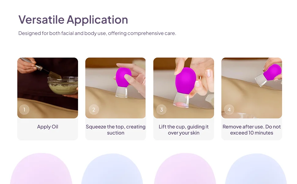 Vacuum Suction Cupping Set Silicone Massage Stick Manual Massage Silicone Cups for Facial Back Shoulder Muscle Care
Vacuum Suction Cupping Set Silicone Massage Stick Manual Massage Silicone Cups for Facial Back Shoulder Muscle Care