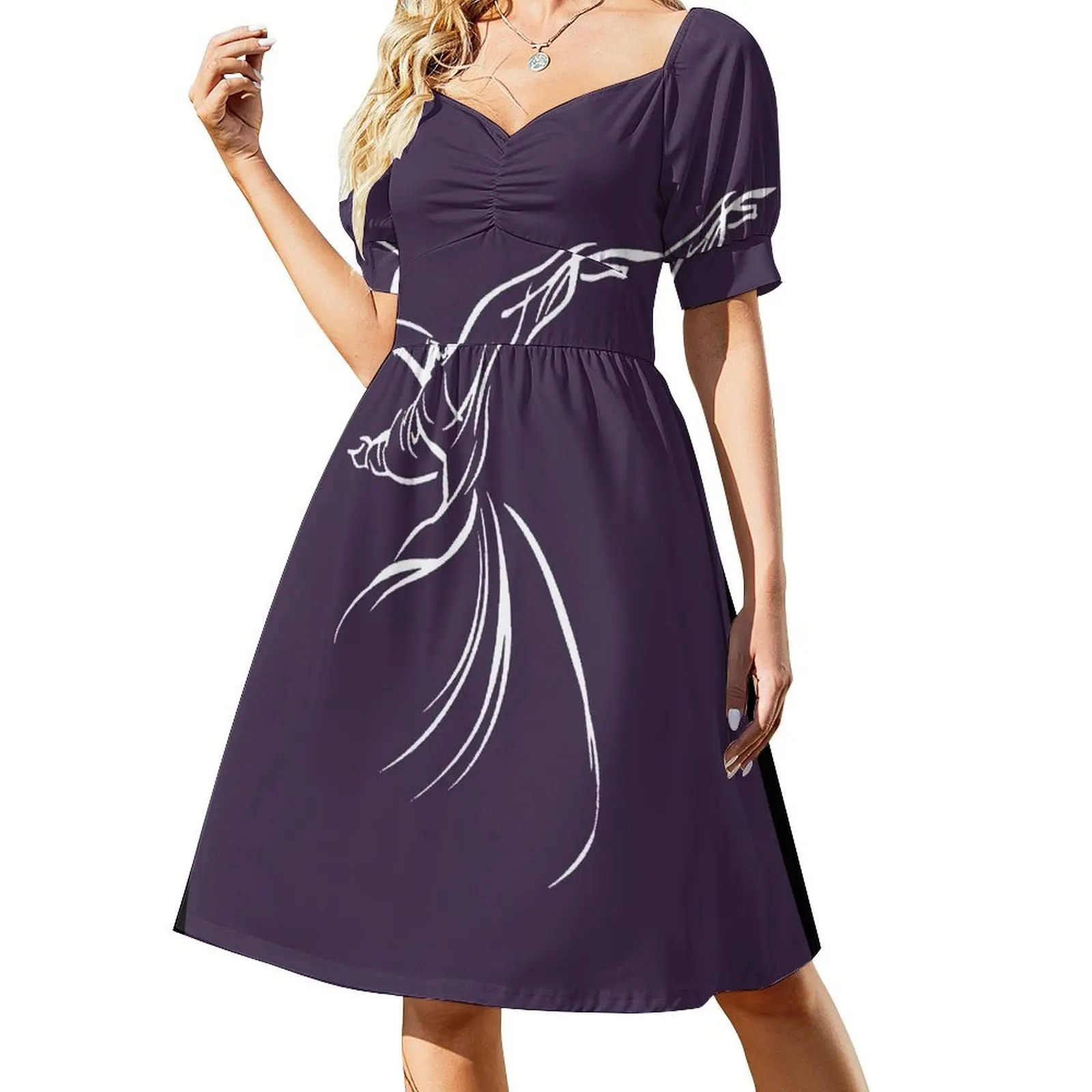 Dervish Line Drawing Calligrapy Style In White Short-Sleeved Dress ladies dresses for special occasion Women's clothing
Dervish Line Drawing Calligrapy Style In White Short-Sleeved Dress ladies dresses for special occasion Women's clothing
