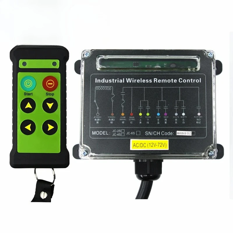 JC-4S 4 buttons Industrial Wireless Radio Crane Remote Control switches winches Hoist track Crane Lift Controller
JC-4S 4 buttons Industrial Wireless Radio Crane Remote Control switches winches Hoist track Crane Lift Controller