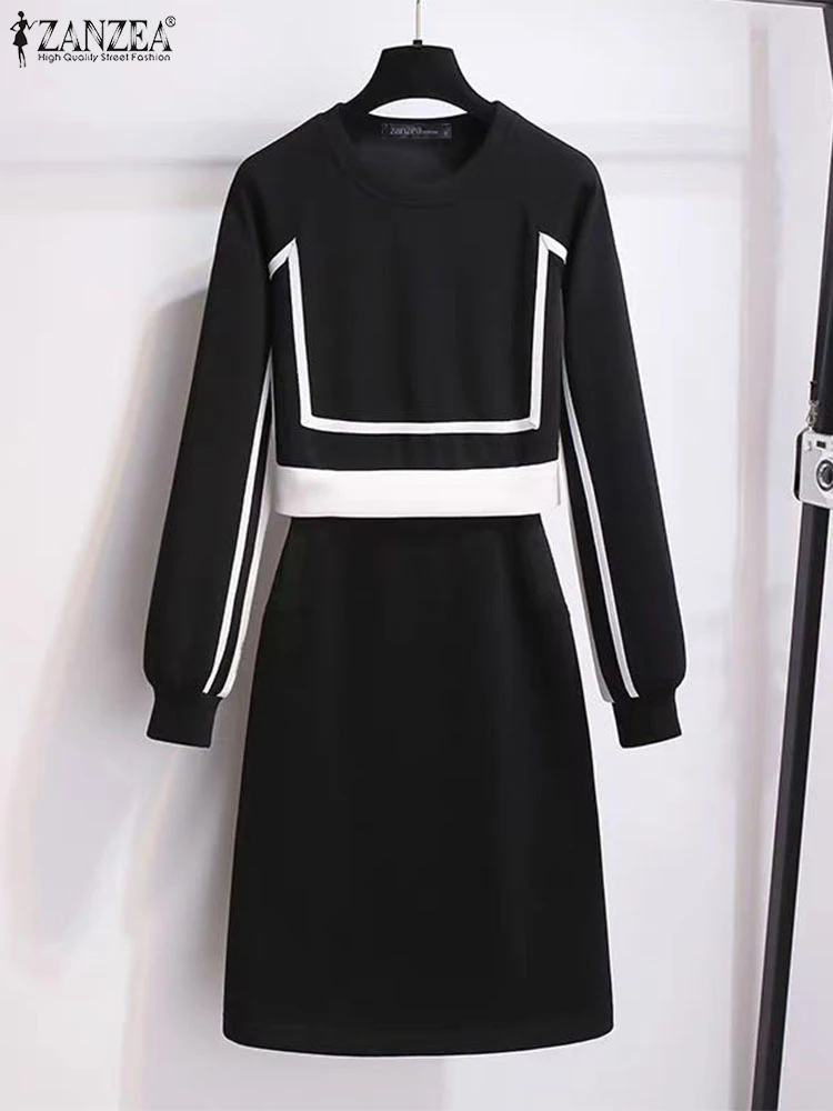 ZANZEA 2025 Spring Autumn Skirt Matching Set Casual Colorblock Tracksuit Holiday Stitching Pullover Outfit Women Long Dress Suit
ZANZEA 2025 Spring Autumn Skirt Matching Set Casual Colorblock Tracksuit Holiday Stitching Pullover Outfit Women Long Dress Suit