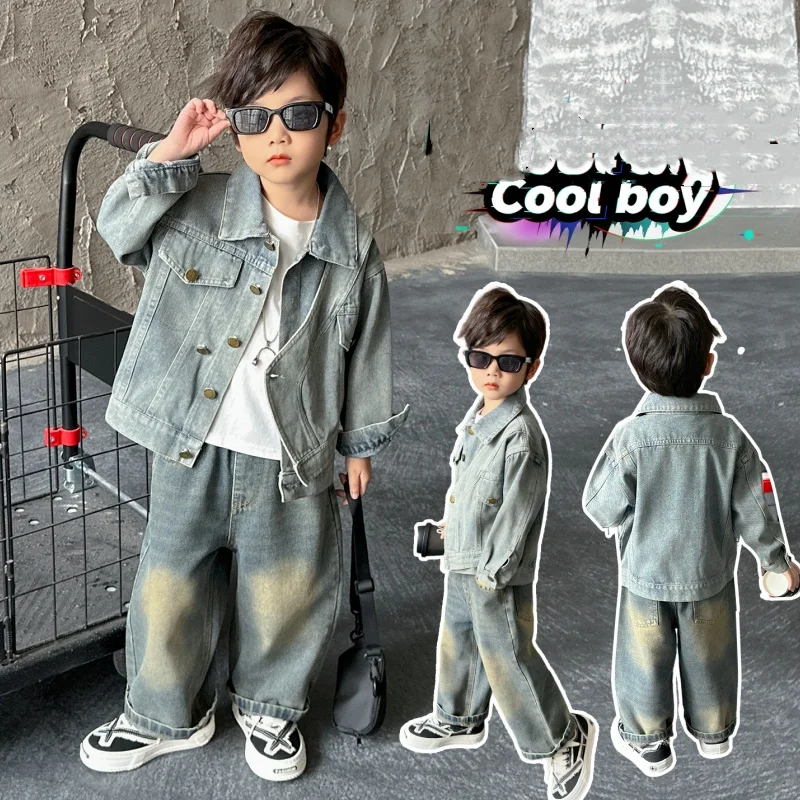 Baby Boy Clothes Set Age 2-11Y Kid Denim Coat Top+Jeans Bottom Suit Child 2Piece Of Clothing Sets Toddler Fashion Pop Denim Suit 
Baby Boy Clothes Set Age 2-11Y Kid Denim Coat Top+Jeans Bottom Suit Child 2Piece Of Clothing Sets Toddler Fashion Pop Denim Suit