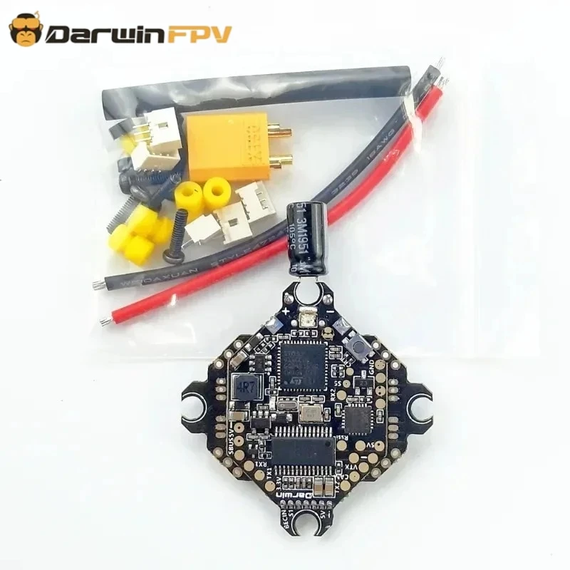 DarwinFPV AIO Flight Controller F411 15A 4in1 ESC Built-in ExpressLRS 2.4GHz Receiver BLHeli_S Betaflight OSD 1-3S Drone Parts
DarwinFPV AIO Flight Controller F411 15A 4in1 ESC Built-in ExpressLRS 2.4GHz Receiver BLHeli_S Betaflight OSD 1-3S Drone Parts