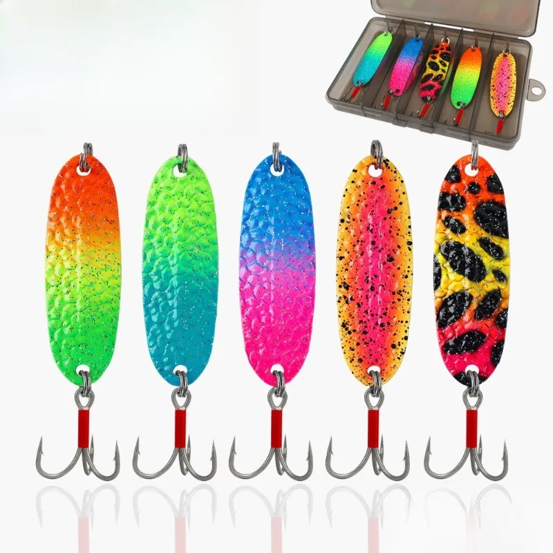 5pcs 4g 6g 7g New Metal Spinner Spoon Suit Trout Fishing Lure Hard Bait Sequins Noise Paillette Bait Hard Sequins Spinner
5pcs 4g 6g 7g New Metal Spinner Spoon Suit Trout Fishing Lure Hard Bait Sequins Noise Paillette Bait Hard Sequins Spinner