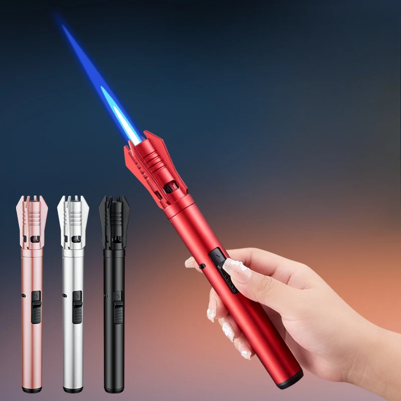 Newest Creative Handheld Flame Spray Gun Lighter Metal Windproof Cigar Outdoor Portable Barbecue Baking Igniter Multi Functional
Newest Creative Handheld Flame Spray Gun Lighter Metal Windproof Cigar Outdoor Portable Barbecue Baking Igniter Multi Functional