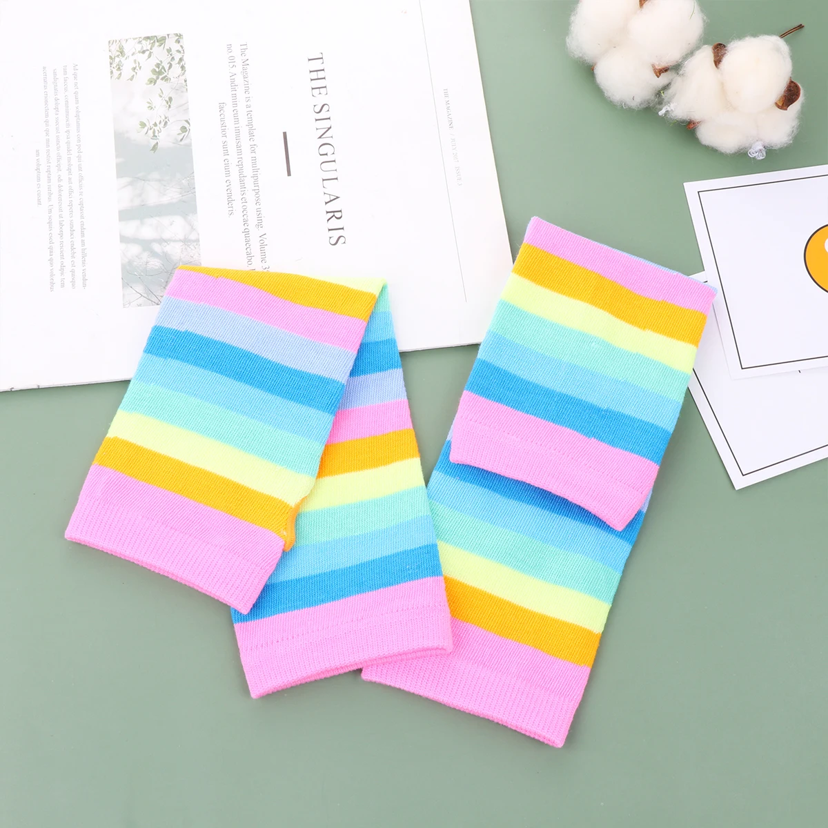 Rainbow Color Stripe Arm Sleeves Cosplay Arm Guard Cover Elastic Arm Cover Party 
Rainbow Color Stripe Arm Sleeves Cosplay Arm Guard Cover Elastic Arm Cover Party