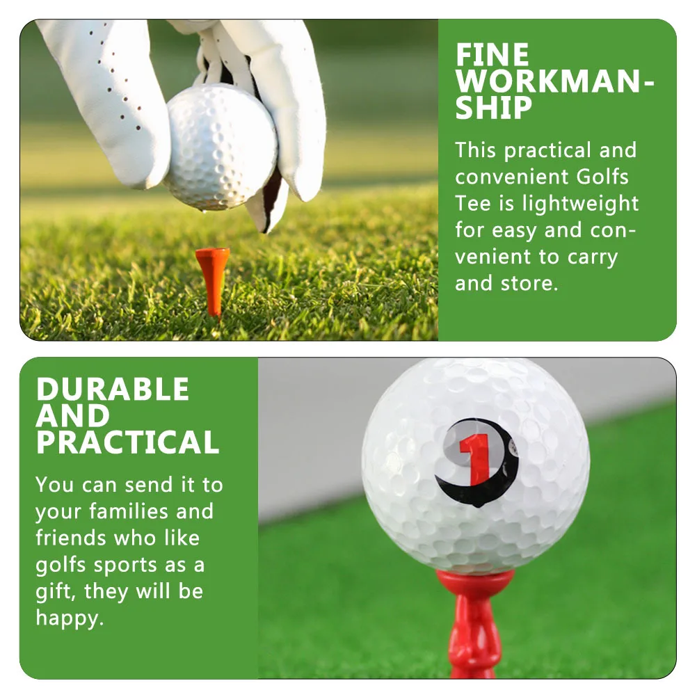 24Pcs Golf Accessories Professional Plastic Golfs Tees Lightweight Durable Small Golfs Pegs Stable Swing Golfing Training
24Pcs Golf Accessories Professional Plastic Golfs Tees Lightweight Durable Small Golfs Pegs Stable Swing Golfing Training