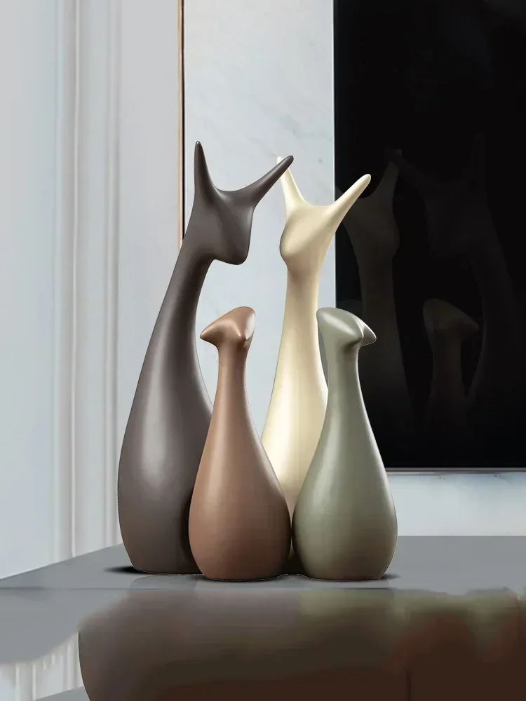 Luxury Nordic Grey Cute Deer 4PC/3PC Ceramic Decorative Cabinets Shop Bar Statues Decoration Home Living Room Sculpture Crafts
Luxury Nordic Grey Cute Deer 4PC/3PC Ceramic Decorative Cabinets Shop Bar Statues Decoration Home Living Room Sculpture Crafts