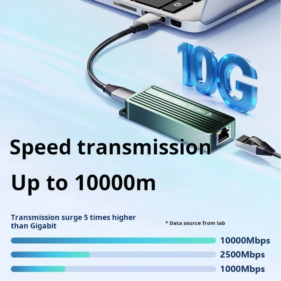 10GbE USB-C Ethernet Adapter USB3.2 Type C 10 Gigabit Ethernet Adapter Realtek/RTL8159 Support for Windows 11
10GbE USB-C Ethernet Adapter USB3.2 Type C 10 Gigabit Ethernet Adapter Realtek/RTL8159 Support for Windows 11