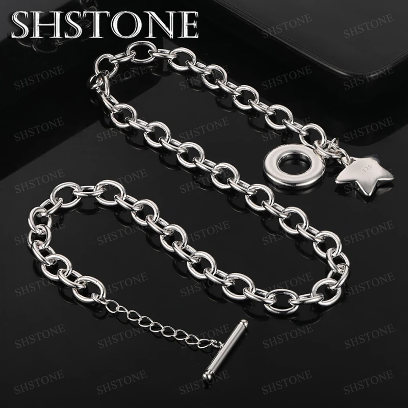 Fine 925 Sterling Silver Chain Necklace Star Pendant Men Women Party Gift Leisure Delicate Jewelry Fashion Accessories
Fine 925 Sterling Silver Chain Necklace Star Pendant Men Women Party Gift Leisure Delicate Jewelry Fashion Accessories