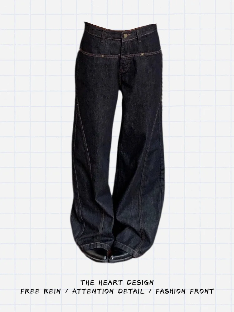 High Waist Straight Leg American Sle Jeans Women's Loose Fit Slimming Floor-Length Trousers Autumn New Design Casual Faion
High Waist Straight Leg American Sle Jeans Women's Loose Fit Slimming Floor-Length Trousers Autumn New Design Casual Faion