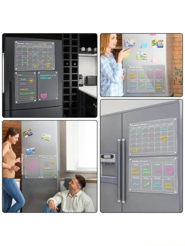 3Pcs Transparent Planning Board For Refrigerator Organization And Weekly Schedule
3Pcs Transparent Planning Board For Refrigerator Organization And Weekly Schedule