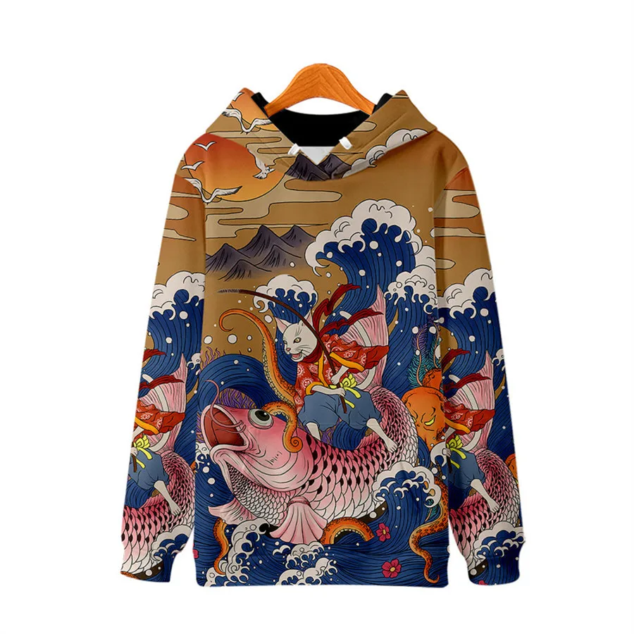 Толстовки с принтом «Великая волна Канагавы» и карпами, повседневные худи в стиле Харадзюку, мужские/женские осенне-зимние толстовки, спортивные костюмы, топы
Толстовки с принтом «Великая волна Канагавы» и карпами, повседневные худи в стиле Харадзюку, мужские/женские осенне-зимние толстовки, спортивные костюмы, топы