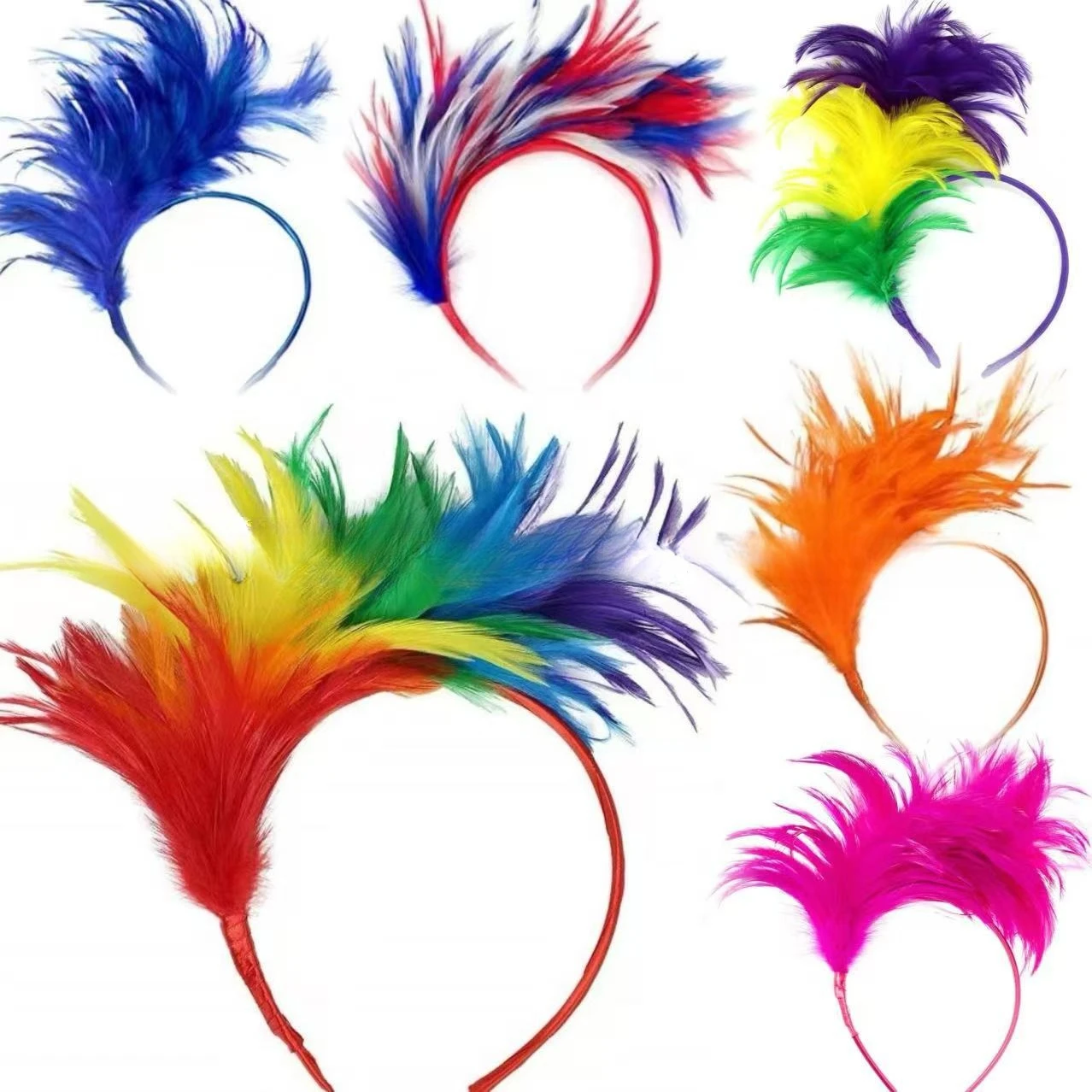 2Pcs Spot Hot Sale European and American Colored Feather Headdress Prom Hair Accessories Halloween Carnival Day Party Headband
2Pcs Spot Hot Sale European and American Colored Feather Headdress Prom Hair Accessories Halloween Carnival Day Party Headband