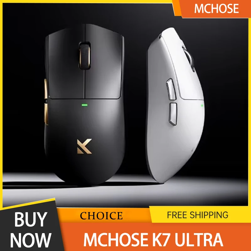 NEW Mchose K7 Ultra Mouse Tri-Mode Lightweight Mouse 8k Receiver Magnetic Attraction Base E-Sports Gaming Mouse Customized Gift
NEW Mchose K7 Ultra Mouse Tri-Mode Lightweight Mouse 8k Receiver Magnetic Attraction Base E-Sports Gaming Mouse Customized Gift
