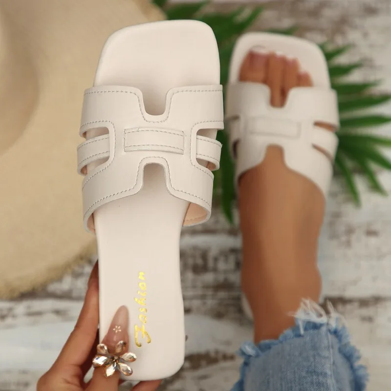 2026 Summer New Women's Solid Color Slippers Lightweight Square Open Toed Casual Shoes Comfortable Slides Women Flat Sandals
2026 Summer New Women's Solid Color Slippers Lightweight Square Open Toed Casual Shoes Comfortable Slides Women Flat Sandals