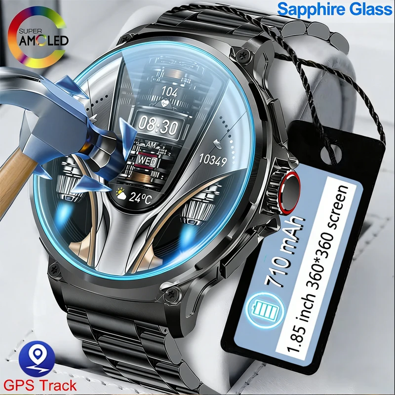 New 710mAh Bluetooth Call Smart Watch Men Sports Fitness Watches 1.85"HD Heart Monitor Waterproof Smartwatch For Android IOS
New 710mAh Bluetooth Call Smart Watch Men Sports Fitness Watches 1.85"HD Heart Monitor Waterproof Smartwatch For Android IOS