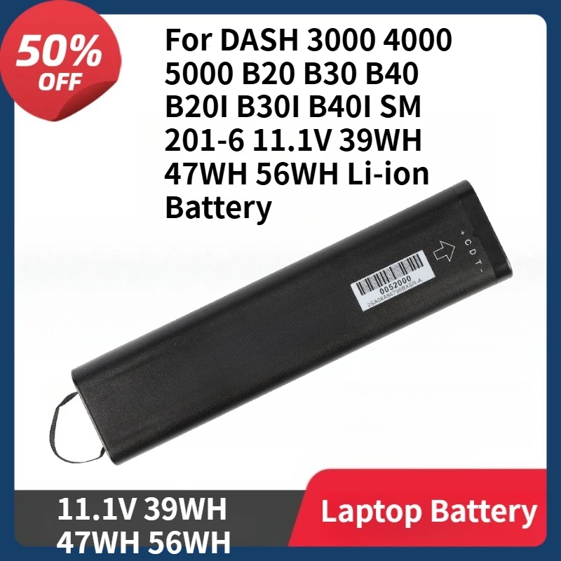 SM201-6 Replacement Laptop Battery for DASH 3000 4000 5000 B20 B30 B40 B20I B30I B40I SM 201-6 11.1V 39WH 47WH 56WH Battery
SM201-6 Replacement Laptop Battery for DASH 3000 4000 5000 B20 B30 B40 B20I B30I B40I SM 201-6 11.1V 39WH 47WH 56WH Battery