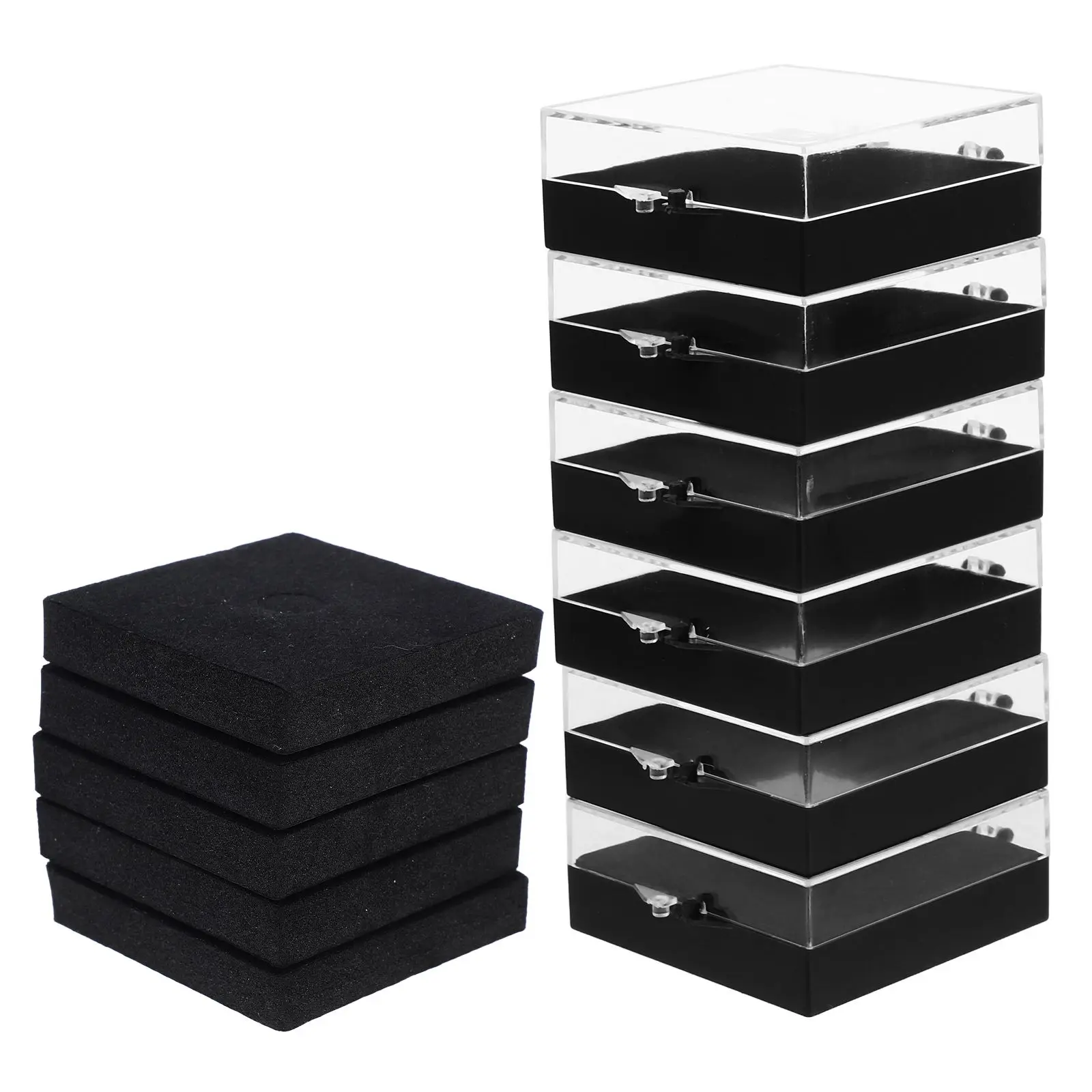 6 Pcs Badge Box Gemstone Display Tray Black Medal Collection Case Lapel Pin Holder Coin Storage Jewelry Box Deep Shadow
6 Pcs Badge Box Gemstone Display Tray Black Medal Collection Case Lapel Pin Holder Coin Storage Jewelry Box Deep Shadow