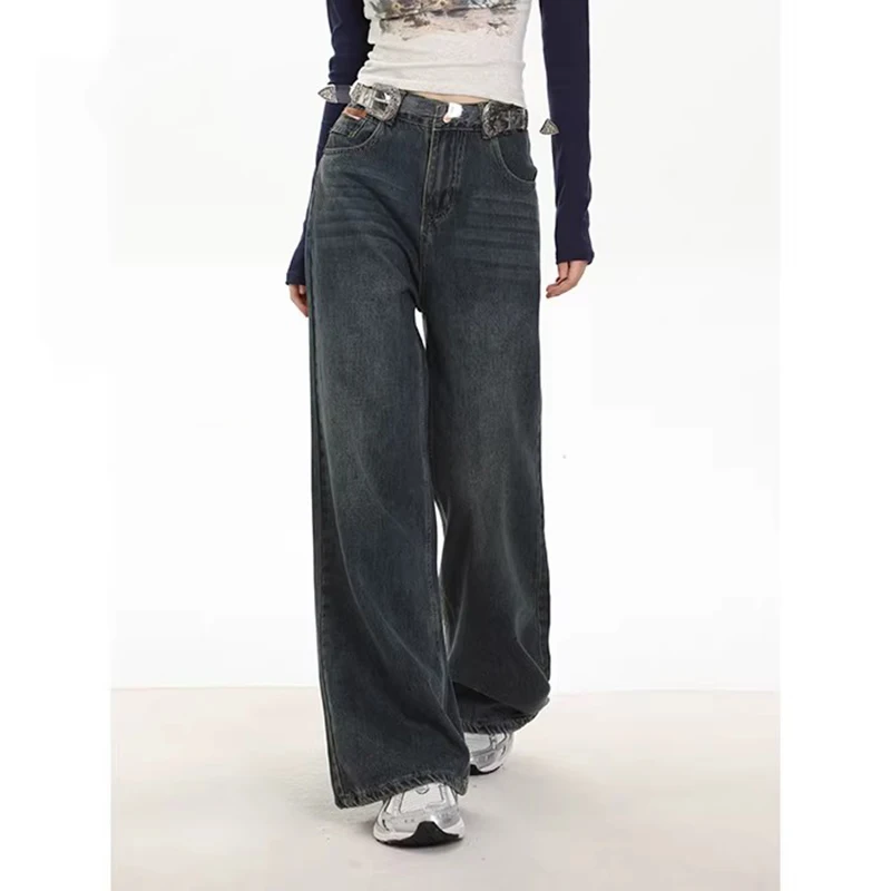 WCFCX STUDIO American Vintage Washed Loose Women's Jeans Autumn New Fashion Niche Design Straight Leg Pants
WCFCX STUDIO American Vintage Washed Loose Women's Jeans Autumn New Fashion Niche Design Straight Leg Pants