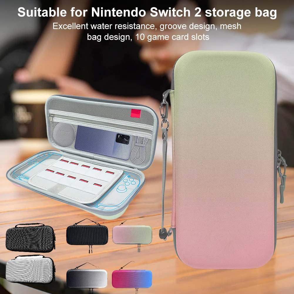 Дорожный чехол, портативная сумка для переноски, жесткий чехол для консоли Switch 2, аксессуары для организации хранения, защитный чехол
Дорожный чехол, портативная сумка для переноски, жесткий чехол для консоли Switch 2, аксессуары для организации хранения, защитный чехол