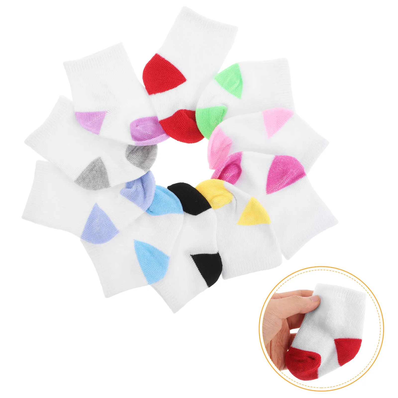 10Pairs Mini Socks Set for 18 Inch Sporty Style Dress Up Costume Accessories Vibrant Patterns Creative Play Roleplay Fun
10Pairs Mini Socks Set for 18 Inch Sporty Style Dress Up Costume Accessories Vibrant Patterns Creative Play Roleplay Fun