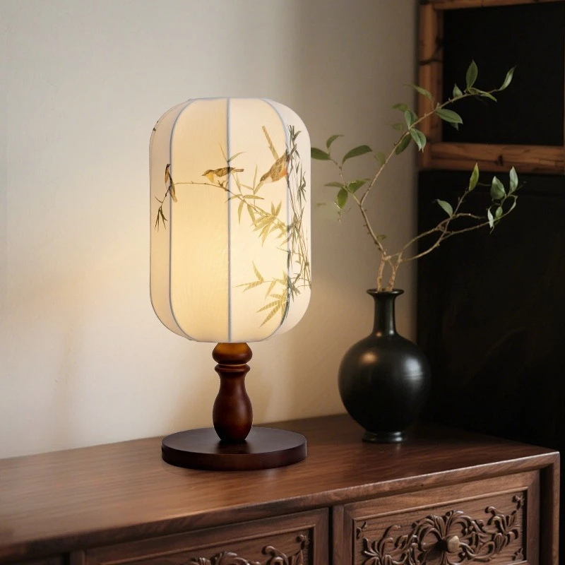 New classical table lamp, bedroom bedside lamp, wood art, walnut color, study, tea room lamp
New classical table lamp, bedroom bedside lamp, wood art, walnut color, study, tea room lamp