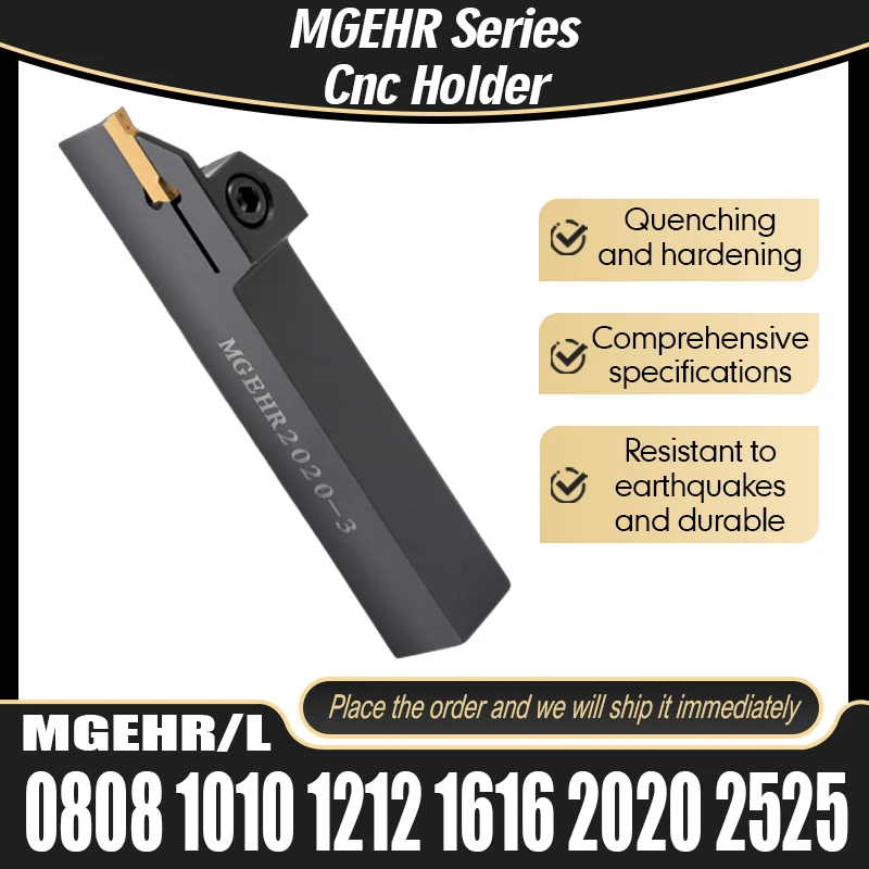 MGEHR Series Cnc Holder,External Grooving Cutter Shank MGRHRL MGEHR1010 1212 1616 2020-1.5/2/2.5/3/4 Insert MGMN Series Blade
MGEHR Series Cnc Holder,External Grooving Cutter Shank MGRHRL MGEHR1010 1212 1616 2020-1.5/2/2.5/3/4 Insert MGMN Series Blade