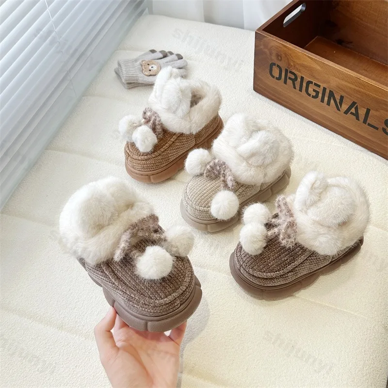 Children's Cartoon Warm Thickern High Top Snow Boots 2025 Winter Girls' Fashion Versatile Plush Comfortable Chunky Cotton Boots
Children's Cartoon Warm Thickern High Top Snow Boots 2025 Winter Girls' Fashion Versatile Plush Comfortable Chunky Cotton Boots