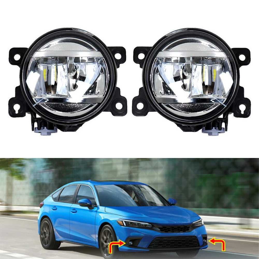 2pcs Car Front Left Right Bumper Fog Lights With Switch Wiring kit Car accessories For Honda Civic Sedan/Hatchback/Si 2022
2pcs Car Front Left Right Bumper Fog Lights With Switch Wiring kit Car accessories For Honda Civic Sedan/Hatchback/Si 2022