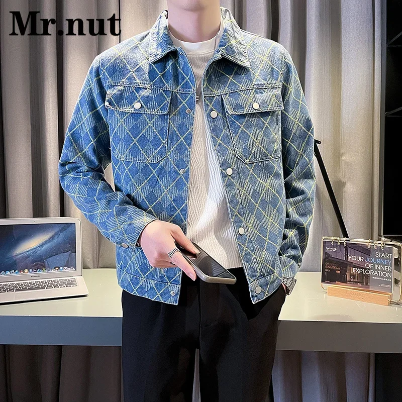 Men's Tops Casual Jackets High-Quality Denim Clothes Collarlapel Jacket Fashion Korean Style Popular Outerwear Spring Autumn
Men's Tops Casual Jackets High-Quality Denim Clothes Collarlapel Jacket Fashion Korean Style Popular Outerwear Spring Autumn