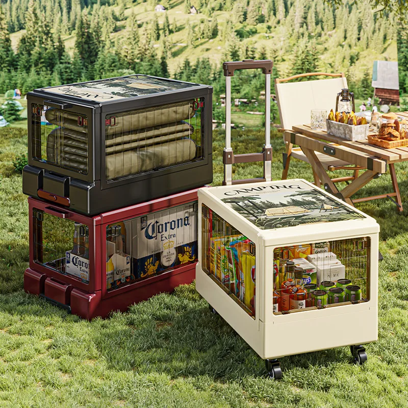 Outdoor Camping Small Cart Storage Box, Foldable, Portable, Hidden Trolley, Essential Picnic Supplies With Wheels, Side Opening
Outdoor Camping Small Cart Storage Box, Foldable, Portable, Hidden Trolley, Essential Picnic Supplies With Wheels, Side Opening