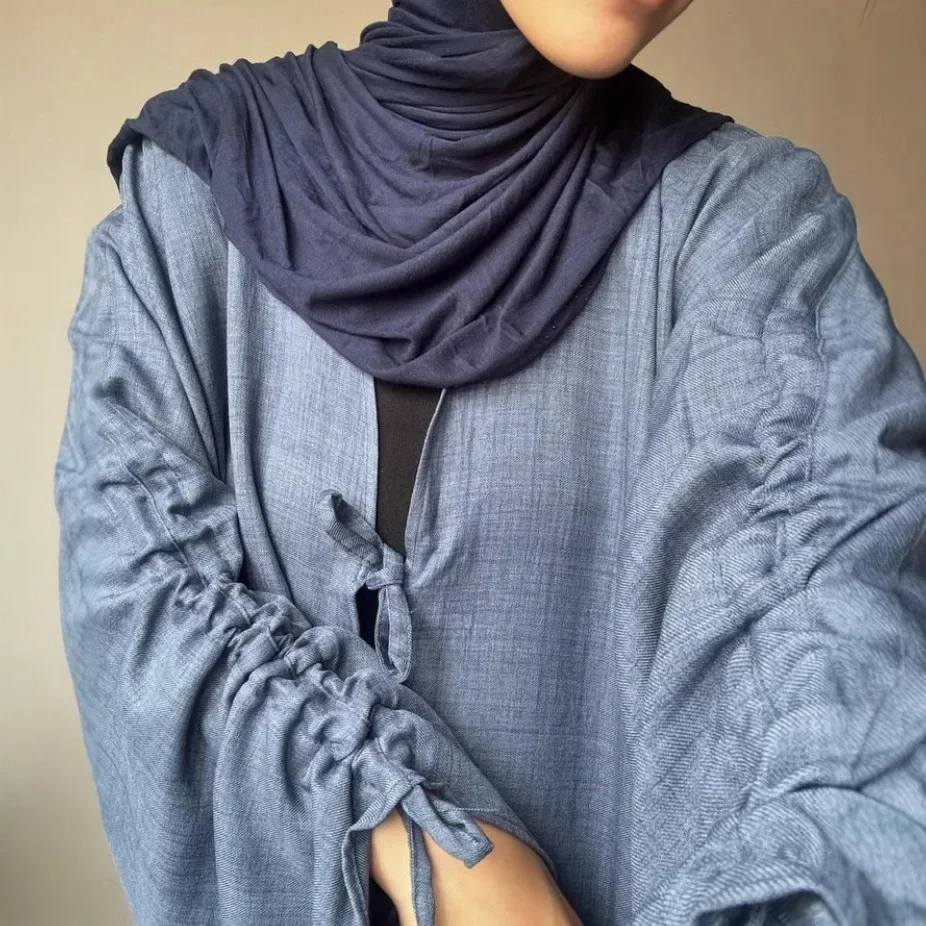 Modest Muslim Dress Eid Kimono Cardigan Open Abaya Dubai Kaftan Turkey Robe Kebaya Prayer Clothes for Women Islam Jalabiya Gown
Modest Muslim Dress Eid Kimono Cardigan Open Abaya Dubai Kaftan Turkey Robe Kebaya Prayer Clothes for Women Islam Jalabiya Gown