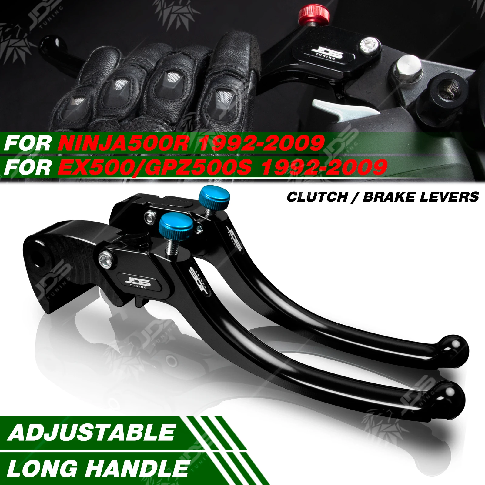 JDSTUNING для Kawasaki NINJA500R/EX500/GPZ500S 1992-2009, набор тормозных рычагов сцепления, длинные рычаги ручки, аксессуары для мотоциклов
JDSTUNING для Kawasaki NINJA500R/EX500/GPZ500S 1992-2009, набор тормозных рычагов сцепления, длинные рычаги ручки, аксессуары для мотоциклов