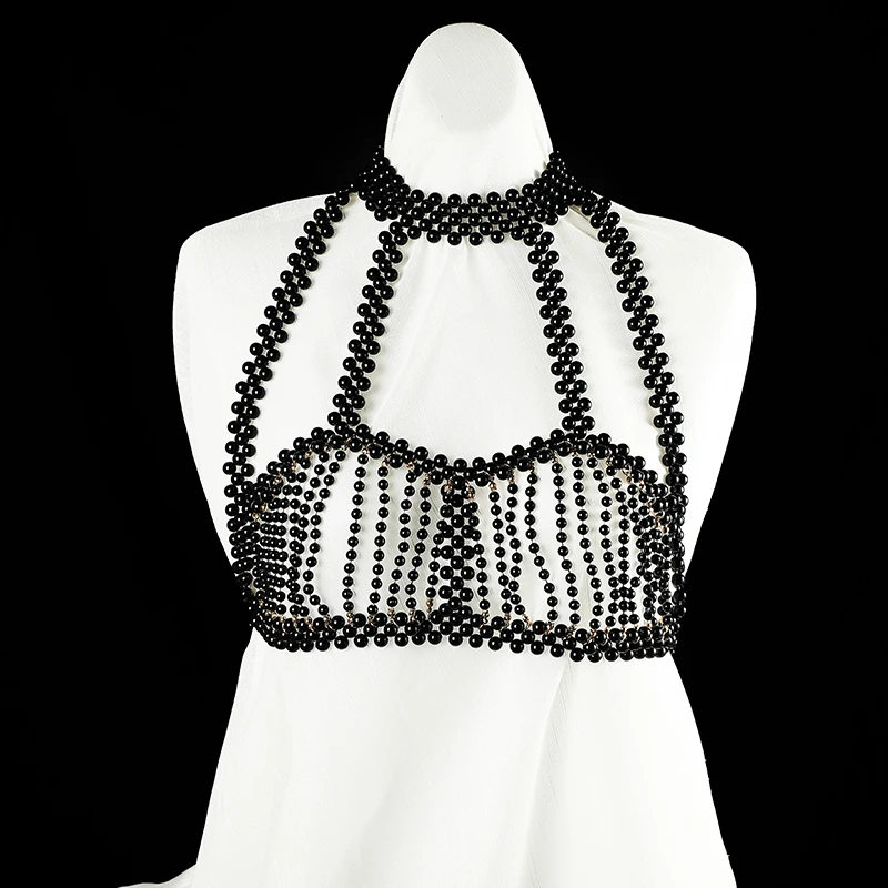 luxury Vintage Pearl Vest Jewelry Shoulder Chain Jewelry Wedding Dress Accessories Handmade Bead big NecKLace Pearl Body Chain
luxury Vintage Pearl Vest Jewelry Shoulder Chain Jewelry Wedding Dress Accessories Handmade Bead big NecKLace Pearl Body Chain