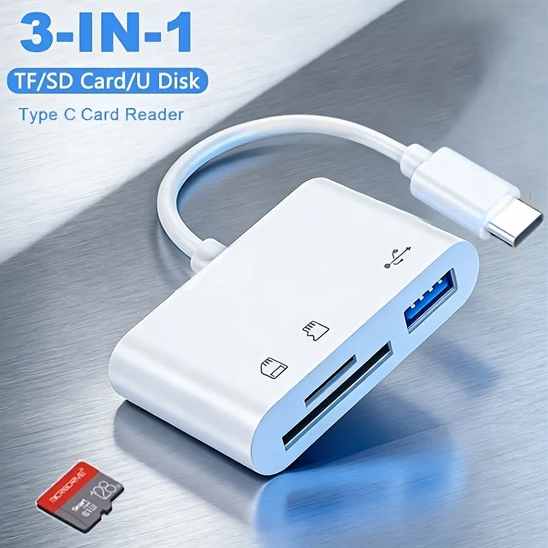 3 In 1 Adapter Type-C, Tf Sd Memory Card Reader For Huawei xiaomi USB OTG Adapter
3 In 1 Adapter Type-C, Tf Sd Memory Card Reader For Huawei xiaomi USB OTG Adapter