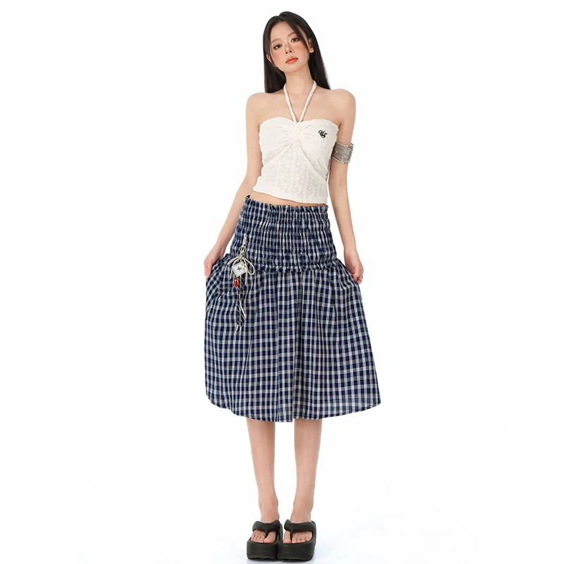 Vintage Plaid Skirts 2025 Summer New Design Sense Niche Elastic Skirts Sweet Harajuku Casual A-line Skirts
Vintage Plaid Skirts 2025 Summer New Design Sense Niche Elastic Skirts Sweet Harajuku Casual A-line Skirts