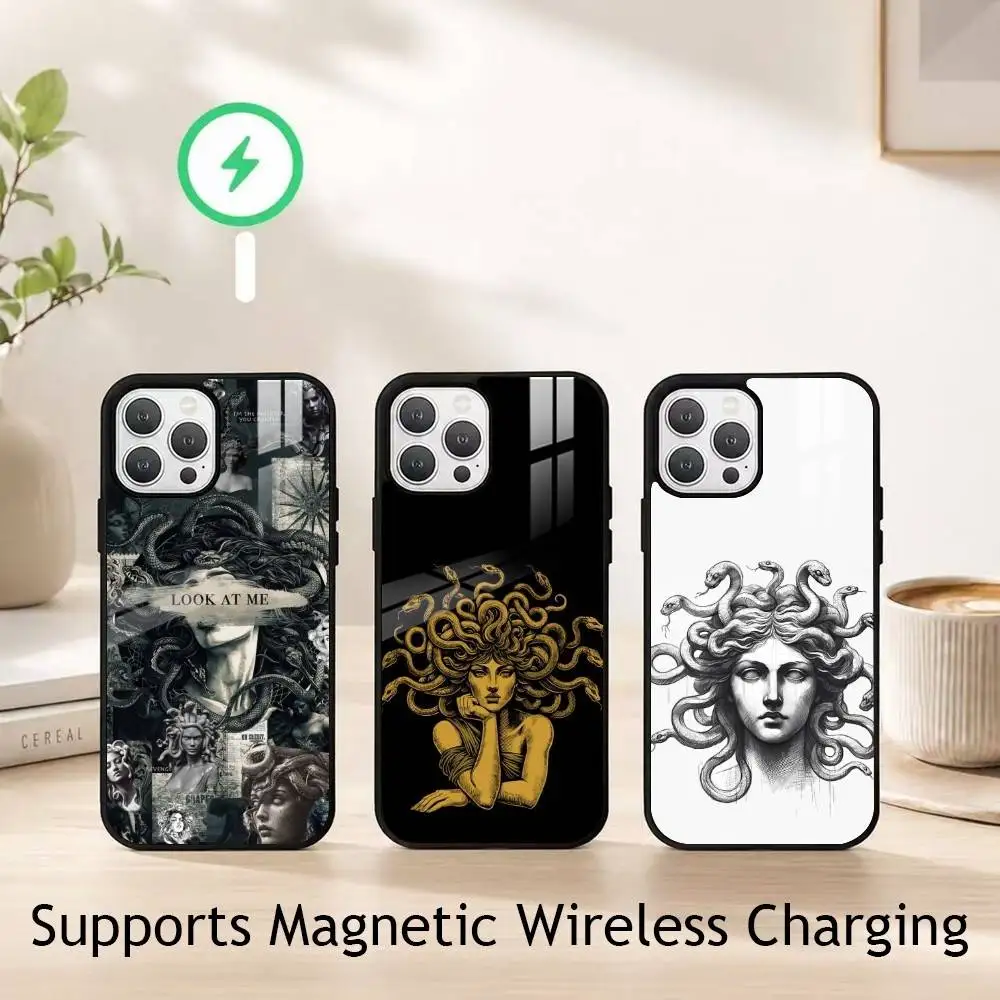 Vintage Mythic Medusa Phone Case For iPhone17,16,15,14,13,12,11 Plus,Pro Compatible with magnetic wireless charging
Vintage Mythic Medusa Phone Case For iPhone17,16,15,14,13,12,11 Plus,Pro Compatible with magnetic wireless charging