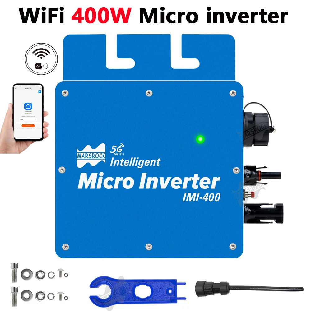 400W Smart Solar Inverter On Grid MPPT Microinverter WiFi 22-50VDC And 110/220Vac Small Inverter Easy to Install For Solar Panel
400W Smart Solar Inverter On Grid MPPT Microinverter WiFi 22-50VDC And 110/220Vac Small Inverter Easy to Install For Solar Panel