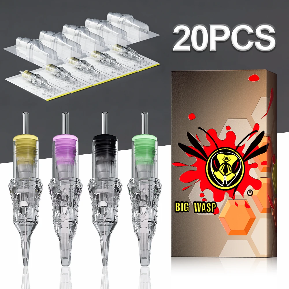 BIGWASP 20 шт./упак. Одноразовые стерильные иглы для татуировок, универсальные стандартные иглы для тату-машинок, для лайнера, шейдера, боди-арта и макияжа
BIGWASP 20 шт./упак. Одноразовые стерильные иглы для татуировок, универсальные стандартные иглы для тату-машинок, для лайнера, шейдера, боди-арта и макияжа