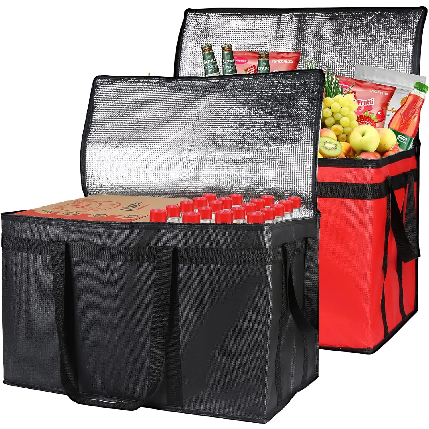 2-Pack Insulated Food Delivery Bag for Hot and Cold Food, Large Capacity Reusable Thermal Tote for Grocery, Picnic, and
2-Pack Insulated Food Delivery Bag for Hot and Cold Food, Large Capacity Reusable Thermal Tote for Grocery, Picnic, and