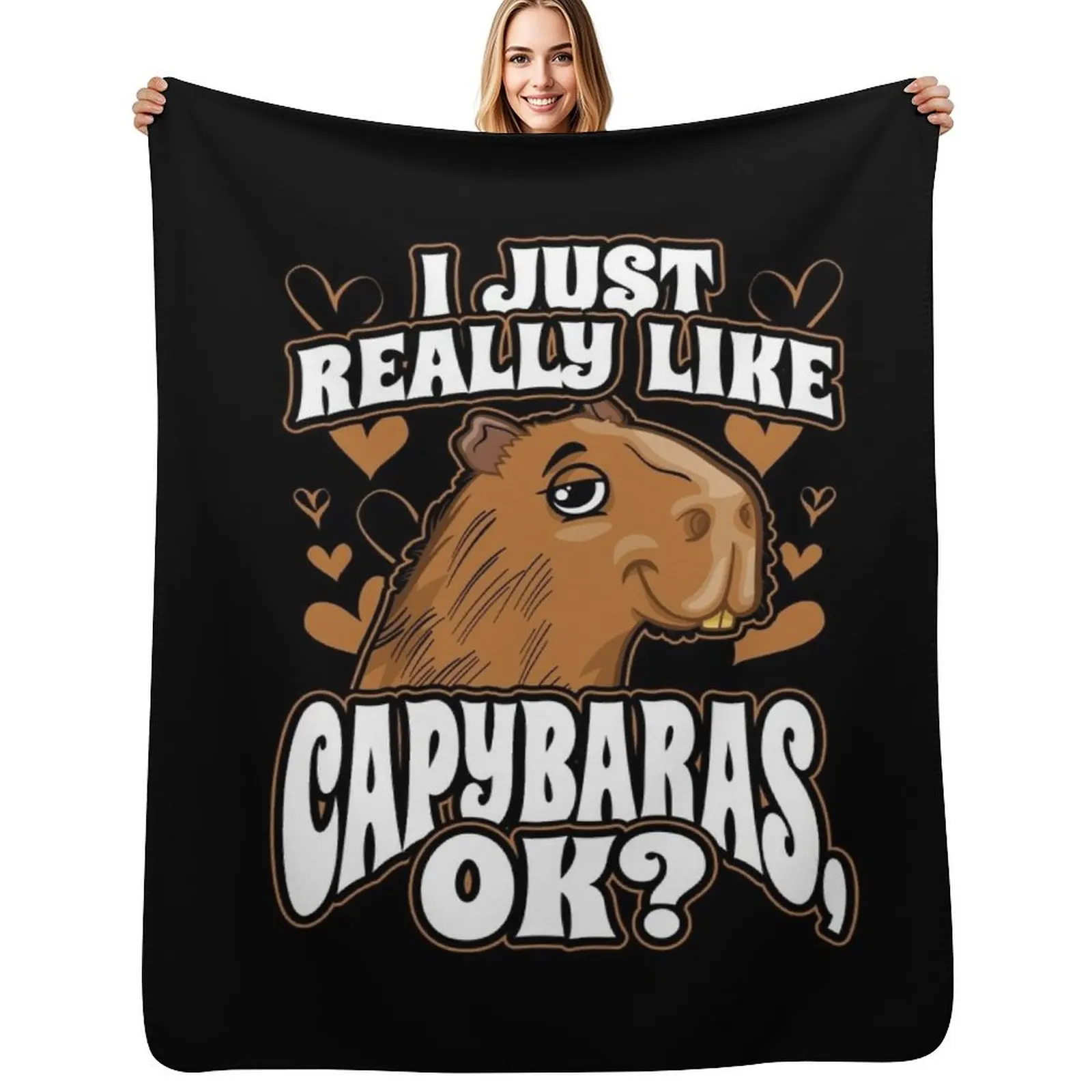 I Just Really Like Capybaras OK Throw Blanket Warm Plush Fuzzy Blanket for Living Room
I Just Really Like Capybaras OK Throw Blanket Warm Plush Fuzzy Blanket for Living Room