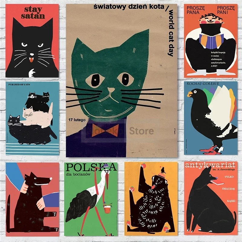Original From Poland ‘World Cat Day’ Abstract Black Dog Poster and Prints Canvas Painting Wall Art Pictures Home Room Decor
Original From Poland ‘World Cat Day’ Abstract Black Dog Poster and Prints Canvas Painting Wall Art Pictures Home Room Decor