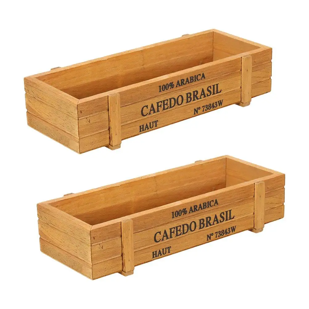 2 Pcs Plant Wooden Flower Device Home Decor Flowers Brown Pine Rectangular Succulent Planter
2 Pcs Plant Wooden Flower Device Home Decor Flowers Brown Pine Rectangular Succulent Planter
